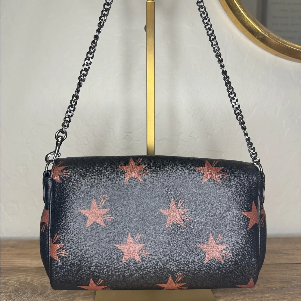 EUC COACH STAR CANYON Black shoulder bag/missing strap - Picture 5 of 7